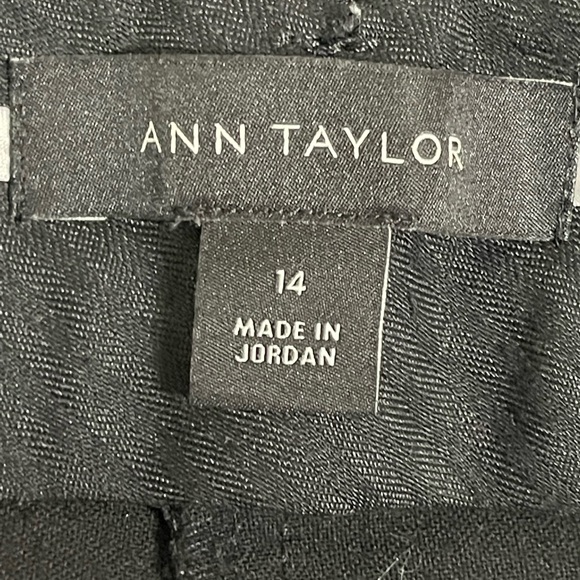 Ann Taylor stretch black slim fit pants - Picture 2 of 3